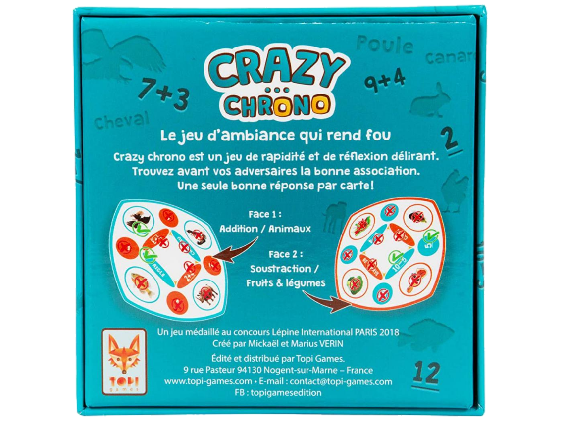 Photo de la boite CRAZY CHRONO